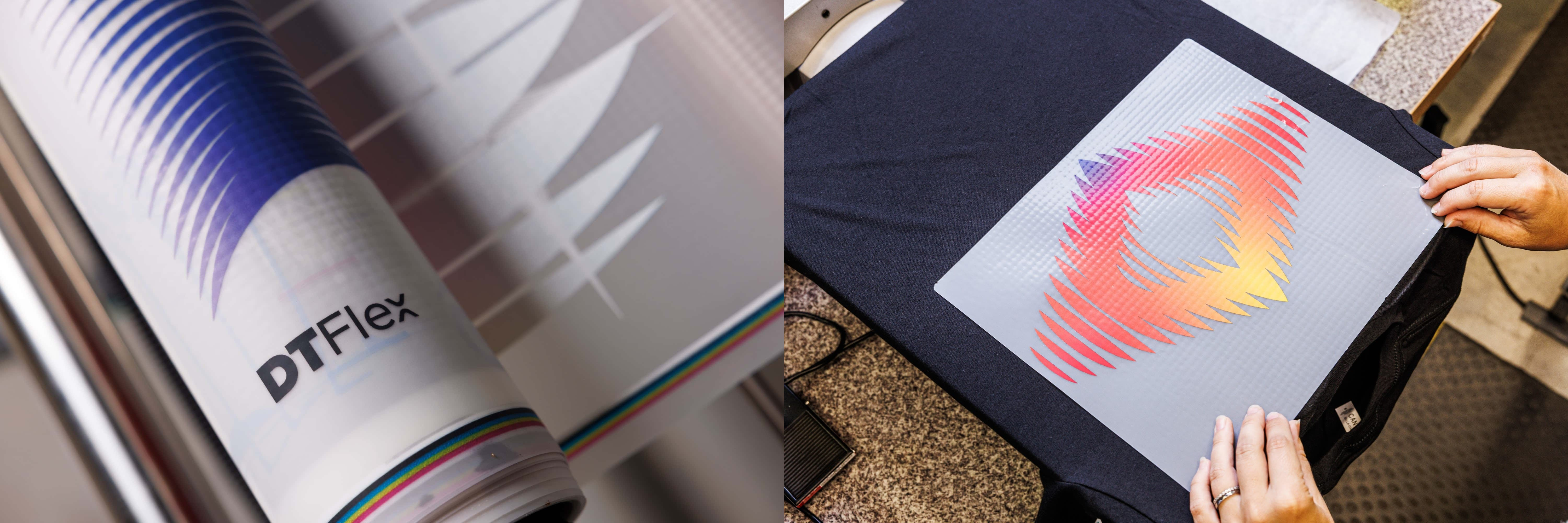 DTFlex printing process. 